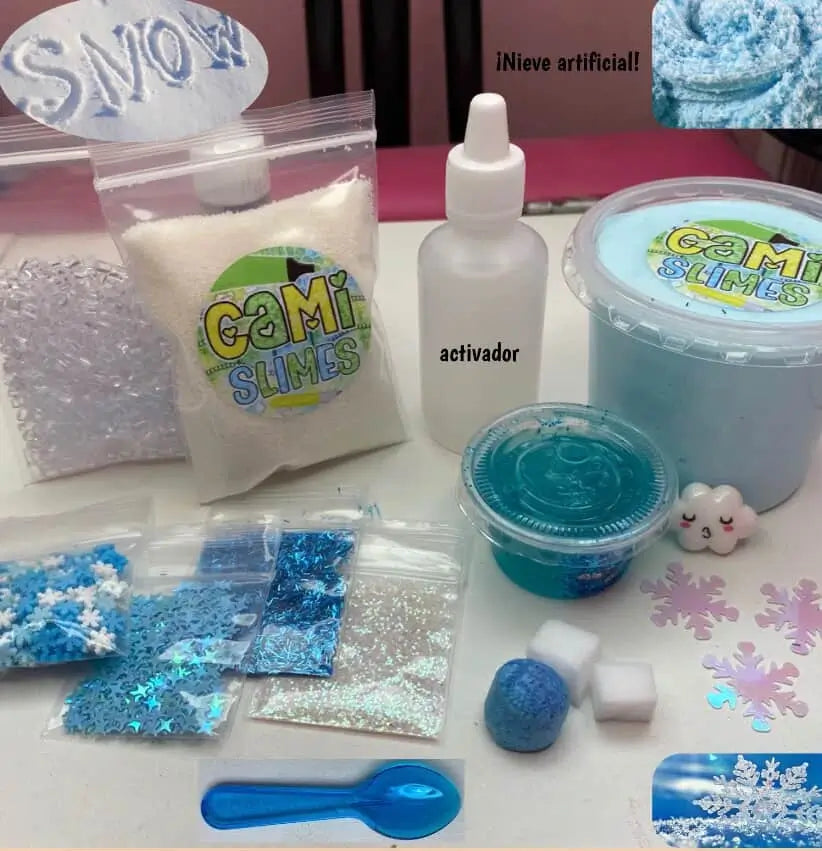 Kit Decora tu Slime de Nieve