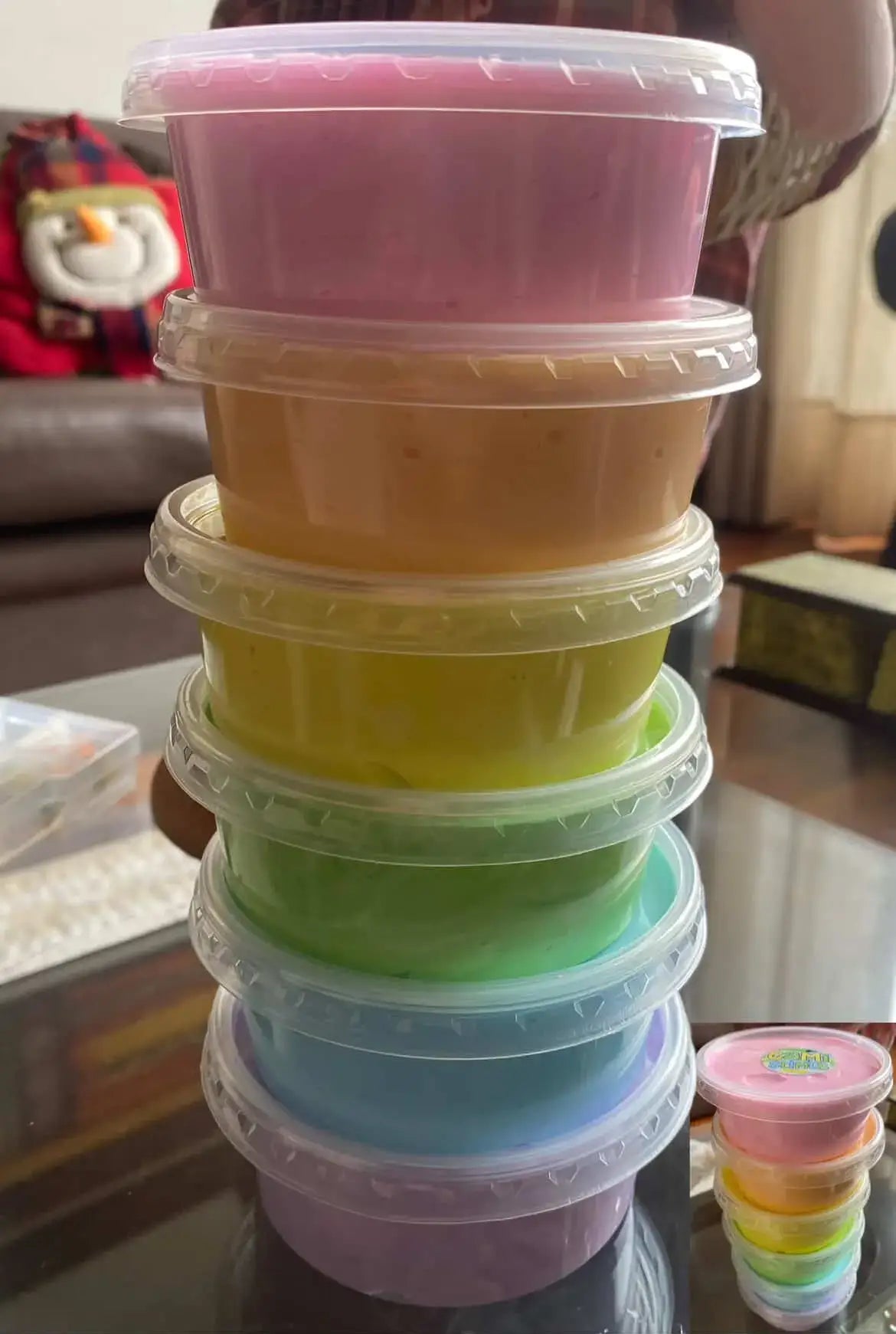 Set Slimes Arcoíris x6